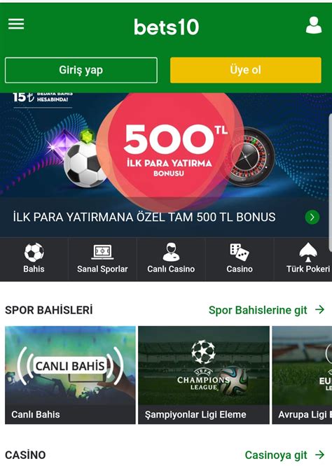 Bets10 mobil giriş yeni